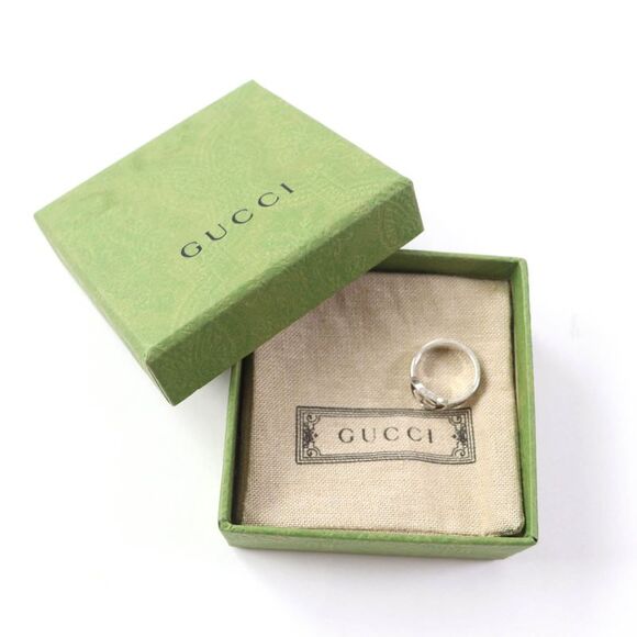 GUCCI Silver Interlocking G Ring - Picture 2 of 6